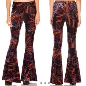 Free People Float Away Butterfly Bell Bottoms